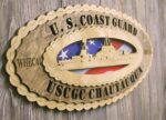 Custom 15 x 7  Wood Ship USCGC Chautauqua WHEC41 Large Oval Tribute - Free Shipping - Image 2