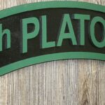 Large 18 inch 4th Platoon Tab Green  & Black