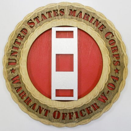 Marine Corps WO4 Warrant officer Rank Wall Tribute