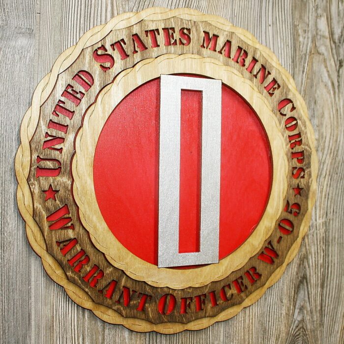 Marine Corps WO5 Warrant Officer Rank Wall Tribute - Image 2