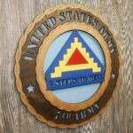 Custom 12" Wood US Army 7th Army Wall Tribute - FREE SHIPPING - Image 2