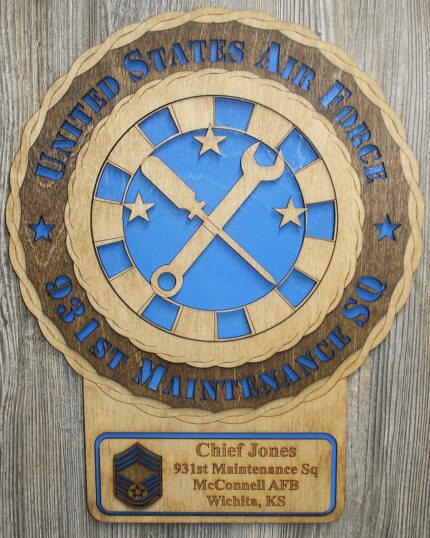 Air Force 931st Maintenance Squadron Wall Tribute