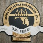 Custom 12"or 18" Alpha Phi Alpha - MAAC Area III Wall Tribute