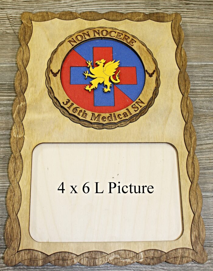 Custom 8x12" 316th Medical SDN Picture Frame - FREE SHIPPING - Image 2