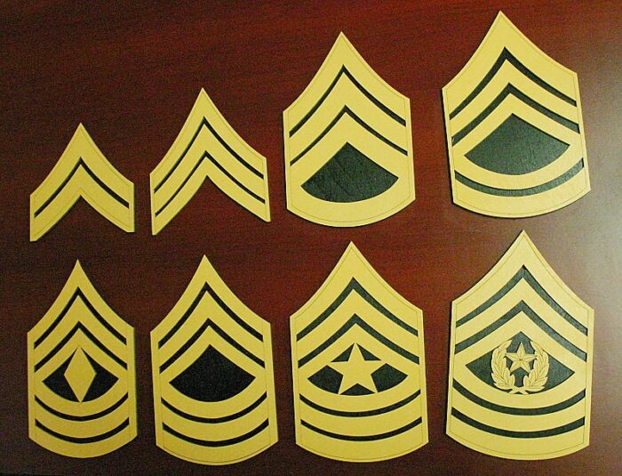 Complete NCO Ranks Set - Image 1