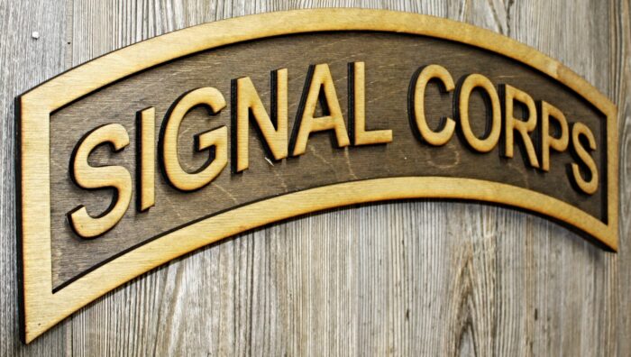 Large 18 inch Signal Corps Tab - Image 1