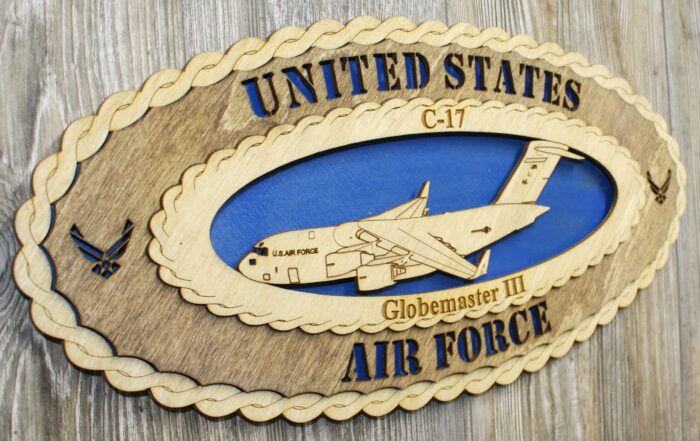 United states Air Force C17 Large Oval Wall Tribute - Image 2