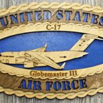 United states Air Force C17 Large Oval Wall Tribute
