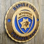 Wyoming State Police Wall Tribute - All 50 State Trooper Plaques Available !!! - Image 2