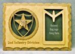 Custom 12 x 8 Army 2nd Infantry Dog Tag Display - Free Shipping - Image 3