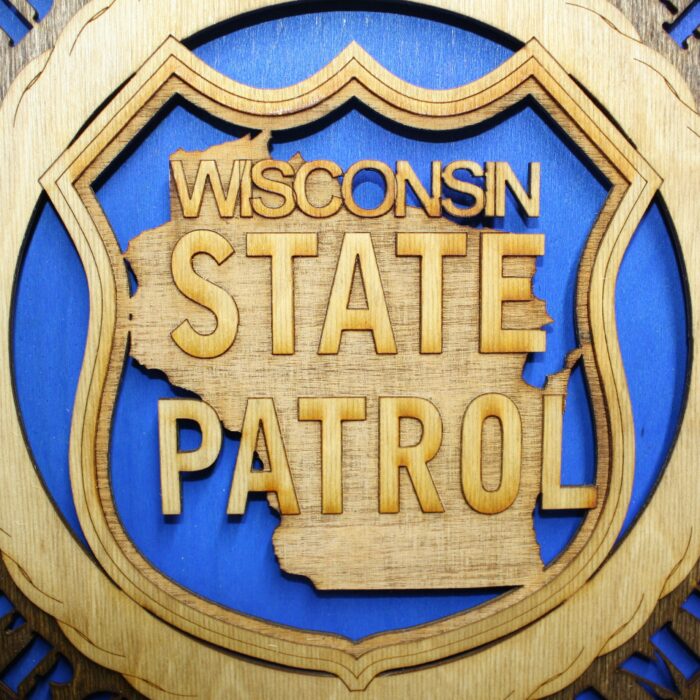 Wisconsin State Police Wall Tribute - All 50 State Trooper Plaques Available !!! - Image 3