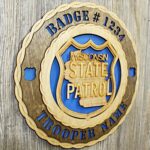 Wisconsin State Police Wall Tribute - All 50 State Trooper Plaques Available !!! - Image 2