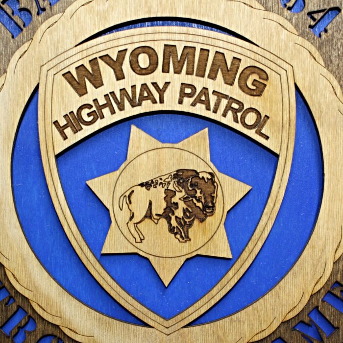 Wyoming State Police Wall Tribute - All 50 State Trooper Plaques Available !!! - Image 3