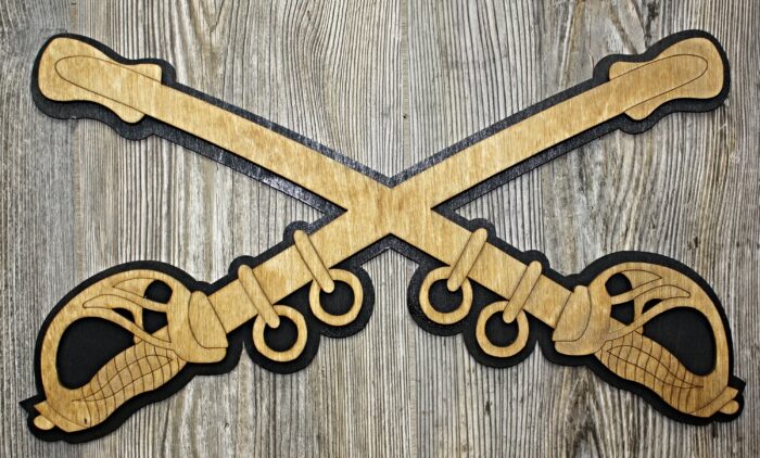 Cavalry Crossed Sabers Insignia - Image 1