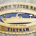 Brown Water Navy Large Oval Wall Tribute