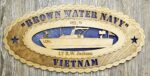 Brown Water Navy Large Oval Wall Tribute