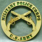 Military Police Crossed Pistols Cutout Wall plaque - Image 3