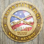 Custom 12" or 18" Army Cavalry Wall Tribute