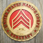 Marine Sergeant Rank Wall Tribute