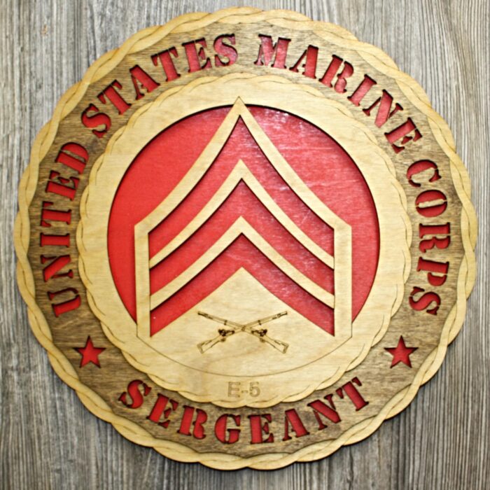Marine Sergeant Rank Wall Tribute - Image 1