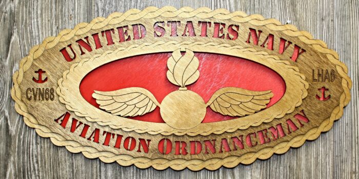 Custom 15 x 7 Aviation Ordnanceman  Large Oval Tribute - Image 2