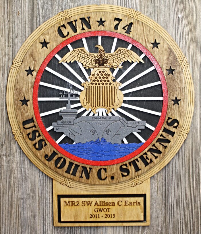 USS John C. Stennis Full Color Wall Tribute - FREE Shipping - Image 2