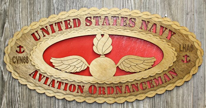 Custom 15 x 7 Aviation Ordnanceman  Large Oval Tribute - Image 1