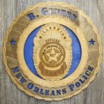 New Orleans Police Badge Wall Tribute