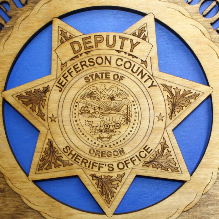 Jefferson County Oregon Sherrif Badge Wall Tribute - Image 4
