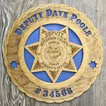 Jefferson County Oregon Sherrif Badge Wall Tribute - Image 2