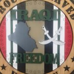 Custom 12" Wood Proudly Served, Iraqi Freedom Veteran - Wall Tribute - FREE SHIPPING - Image 2