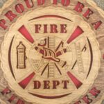 Custom 12" Wood Proud to be a Firefighter Wall Tribute - FREE SHIPPING - Image 2