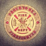 Custom 12" Wood Proud to be a Firefighter Wall Tribute - FREE SHIPPING - Image 3