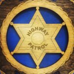Custom 12" Wood Proud Highway Patrol Trooper Wall Tribute - FREE SHIPPING - Image 2