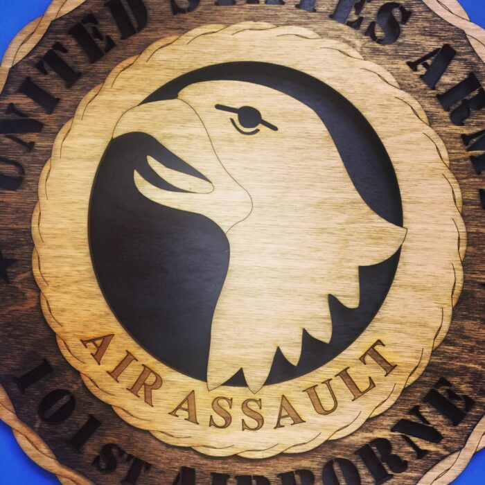 Custom 12" Wood US Army 101st Airborne Wall Tribute - FREE SHIPPING - Image 2